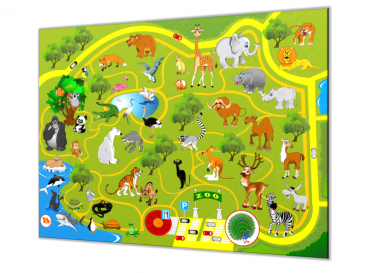 Malovaná ZOO mapa