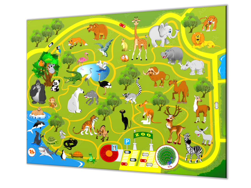 Malovaná ZOO mapa