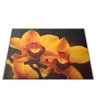 Skleněné prkénko na hrnce květy sytě žluté orchideje