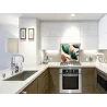 Obklady do kuchyně ze skla 3D smaragdové zelené kameny