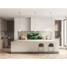 Dekorační sklo do kuchyně a koupelny 3D smaragd zelený