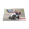 Skleněná podložka s fotkou  motorka na dráze